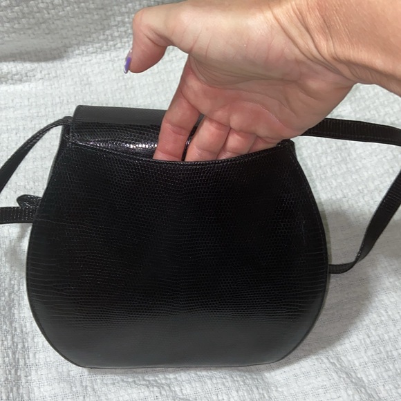 RARE vintage Revillon lizard embossed leather Bag - Picture 9 of 16